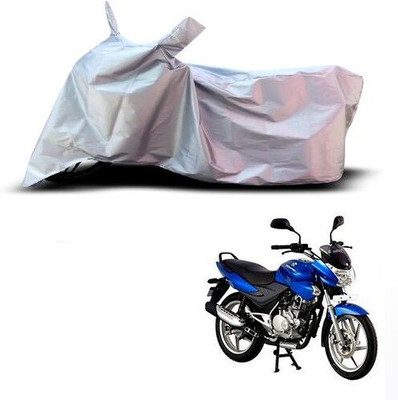 Varnwal E Commerce Waterproof Two Wheeler Cover for Bajaj(Discover 100 DTS-i, Silver)