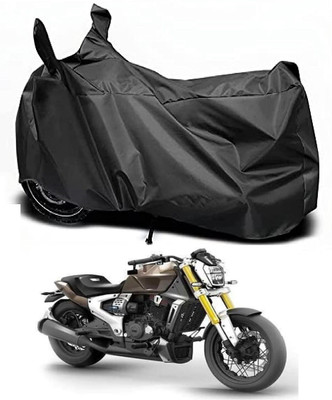 MOCKHE Waterproof Two Wheeler Cover for TVS(Zeppelin, Black)