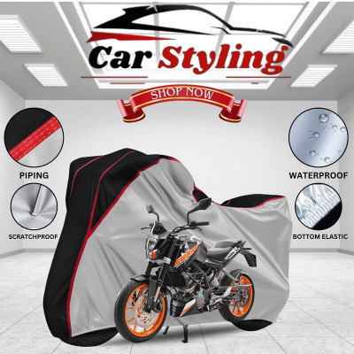 Car Styling Waterproof Two Wheeler Cover for KTM(200 Duke BS6, Multicolor)