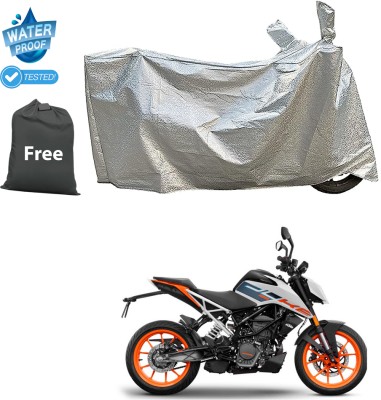 CODOKI Waterproof Two Wheeler Cover for KTM(125 Duke, Silver)