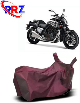 RRZ Waterproof Two Wheeler Cover for Yamaha(VMAX, Maroon)