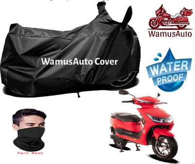 Wamus Auto Waterproof Two Wheeler Cover for Hero(Motocorp Electric Scooter, Black)