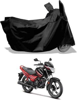 Amexride Two Wheeler Cover for Hero(Glamour Programmed FI, Black)