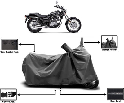 Amexride Two Wheeler Cover for Bajaj(Eliminator, Grey)