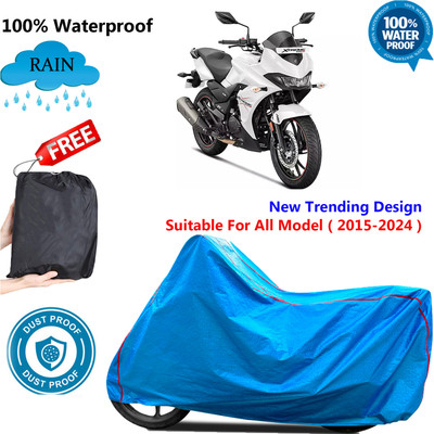 OliverX Waterproof Two Wheeler Cover for Hero(Xtreme 200S, Blue)