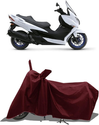 KEDIT Two Wheeler Cover for Suzuki(Burgman Street, Maroon)