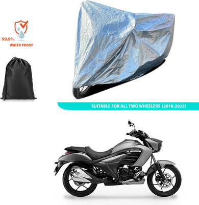 GOSHIV-car and bike accessories Waterproof Two Wheeler Cover for TVS(Intruder 250, Silver)