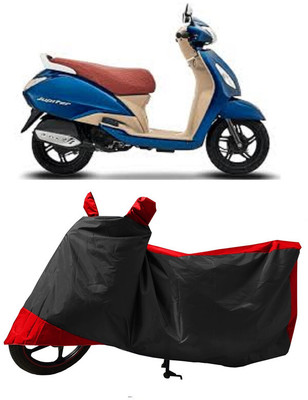 GROFATIK Two Wheeler Cover for TVS(Jupiter Grande BS6, Red)