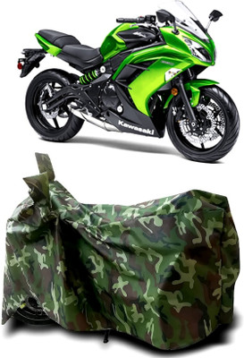 Autofly Waterproof Two Wheeler Cover for Kawasaki(Ninja 650, Multicolor)