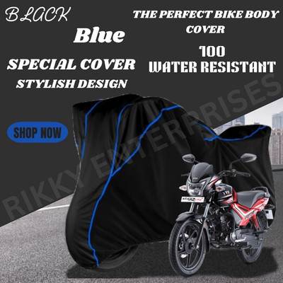 Shiv Kanha Waterproof Two Wheeler Cover for TVS(Star City, Black)