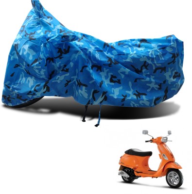 Euro Care Waterproof Two Wheeler Cover for Vespa(Vespa SXL, Blue)