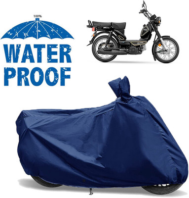 OliverX Waterproof Two Wheeler Cover for TVS(Heavy Duty Super XL, Blue)