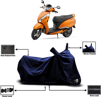 Amexride Two Wheeler Cover for TVS(Jupiter 125, Blue)