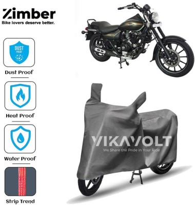 ZIMBER Two Wheeler Cover for Bajaj(Avenger 220 Street, Grey)