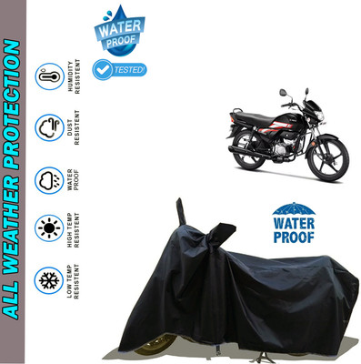 AutoGalaxy Waterproof Two Wheeler Cover for Hero(CD deluxe, Black)