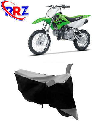 RRZ Waterproof Two Wheeler Cover for Kawasaki(KLX 110, Black, Grey)