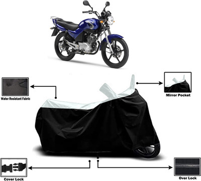 Amexride Two Wheeler Cover for Yamaha(YBR 125, White)