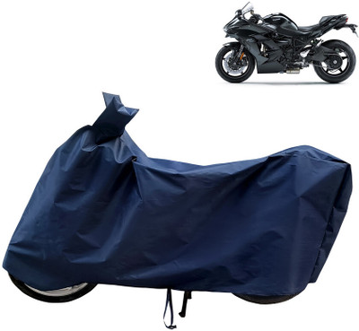 Horseyaart Waterproof Two Wheeler Cover for Kawasaki(Ninja H2, Blue)