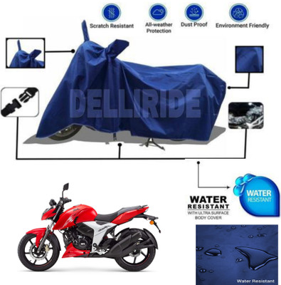 TPNYKR Waterproof Two Wheeler Cover for TVS(Apache RTR 160, Blue)