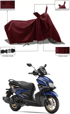RAQTRO Waterproof Two Wheeler Cover for Yamaha(RayZR 125, Maroon)