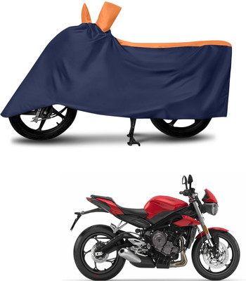 DeepShakshi AUTOMOTIVE Waterproof Two Wheeler Cover for Triumph(Street Triple, Multicolor)