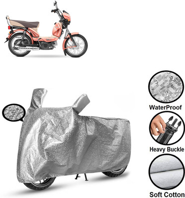 GOSHIV-car and bike accessories Waterproof Two Wheeler Cover for TVS(Silver)