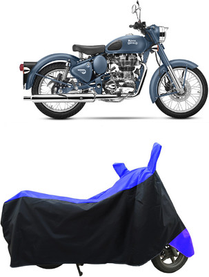 Coxtor Waterproof Two Wheeler Cover for Royal Enfield(Classic Squadron, Blue)