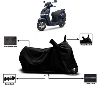 AASHTIK MART Two Wheeler Cover for TVS(iQube Electric, Black)