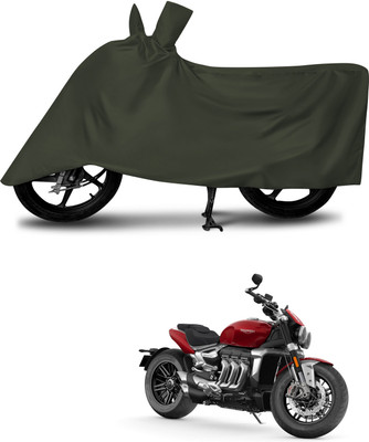 DeepShakshi AUTOMOTIVE Waterproof Two Wheeler Cover for Triumph(Rocket III, Green)