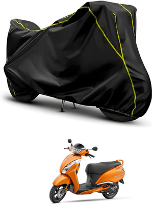 CODOKI Waterproof Two Wheeler Cover for TVS(Jupiter 125, Black, Black)