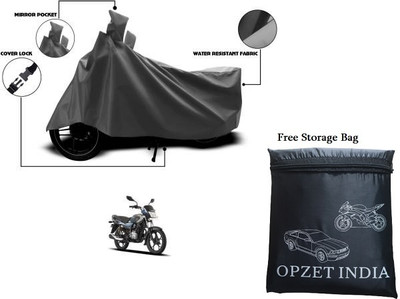 OPZET INDIA Waterproof Two Wheeler Cover for Bajaj(Platina 110 H-Gear BS6, Grey)