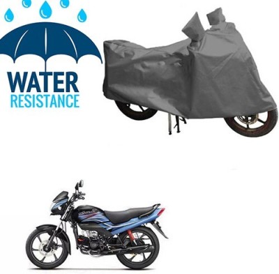 MMSSTAR Waterproof Two Wheeler Cover for Hero(Passion Plus, Grey)