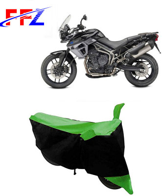 FFZ Two Wheeler Cover for Triumph(Tiger 800 XR, Black, Green)