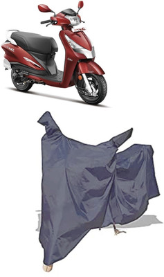 Amexride Two Wheeler Cover for Hero(Duet LX 110CC, Grey)