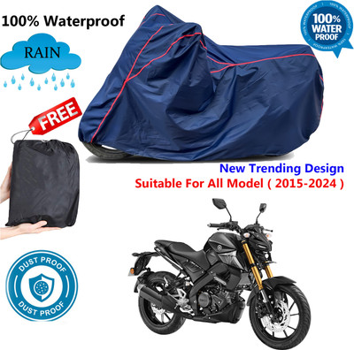AUTOCAD Waterproof Two Wheeler Cover for Yamaha(MT 15 New, Blue, Red)
