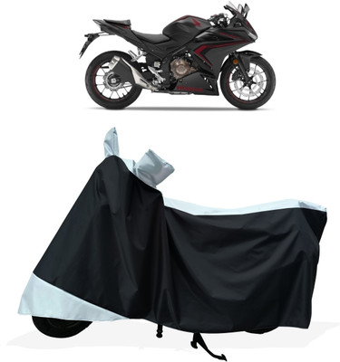 Tricway Two Wheeler Cover for Honda(CBR500R BS6, White)