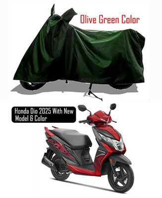 Amexride Two Wheeler Cover for Honda(Dio, Green)