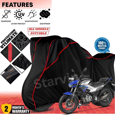 OliverX Waterproof Two Wheeler Cover for Hero(Xtreme, Black, Red)