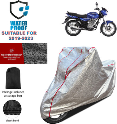 PAGORA Waterproof Two Wheeler Cover for Bajaj(Discover 125 DTS-i, Silver)