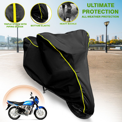 GARREGE Waterproof Two Wheeler Cover for Bajaj(Wind 125, Black)