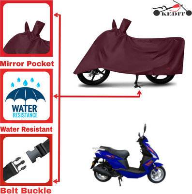 AASHTIK MART Two Wheeler Cover for Bajaj(Sunny, Maroon)