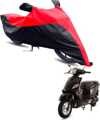 Motodreka Two Wheeler Cover for Hero(Electric NYX HS500 ER BS6, Red, Black)