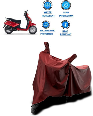 AASHTIK MART Two Wheeler Cover for Mahindra(Gusto, Maroon)