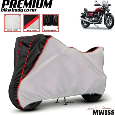 Mwiss Waterproof Two Wheeler Cover for Honda(CB350RS, Silver, Black)