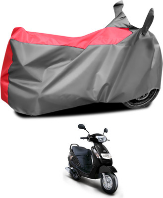 PAGORA Waterproof Two Wheeler Cover for Mahindra(Duro DZ, Grey, Red)