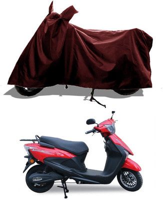 GROFATIK Two Wheeler Cover for Avon(E Scoot, Maroon)