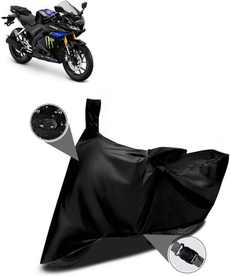 GOSHIV-car and bike accessories Waterproof Two Wheeler Cover for Yamaha(YZF R15 V3 Moto GP Edition, Black)