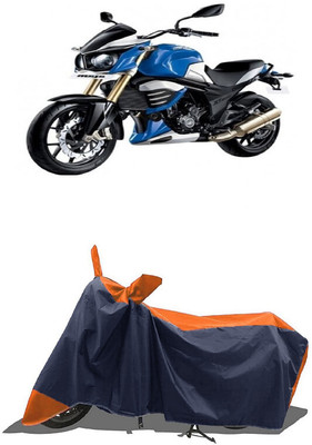 SUGASHRI Waterproof Two Wheeler Cover for Mahindra(MOJO XT 300, Orange, Blue)