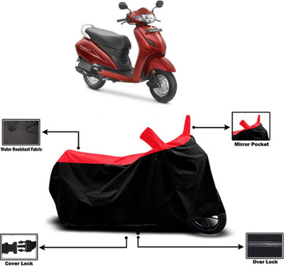 KEDIT Two Wheeler Cover for Honda(Activa 4G, Red)