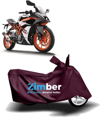 ZIMBER Two Wheeler Cover for KTM(RC 390, Maroon)